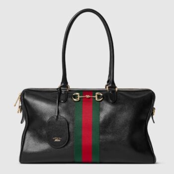 Borsetto large boston bag black