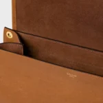 SOFT TRIOMPHE BESACE IN SUPPLE SHINY LAMBSKIN